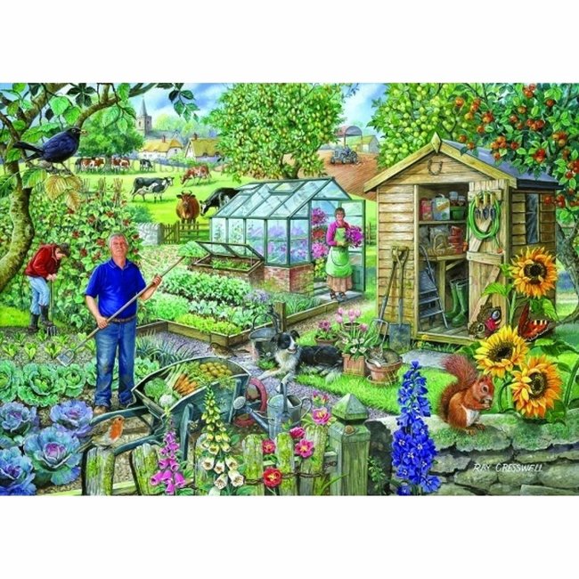 Puzzle 500 pièces pour les jardins familiaux XL