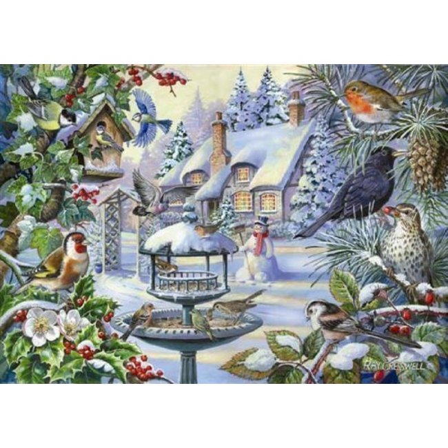 The House of Puzzles Winter Birds Puzzle Pieces XL 500