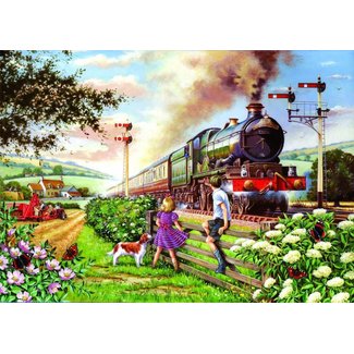 The House of Puzzles Puzzle Infantil Ferrocarril 500 Piezas XL