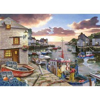 The House of Puzzles Casse-tête "Harbour Lights" 250 pièces XL