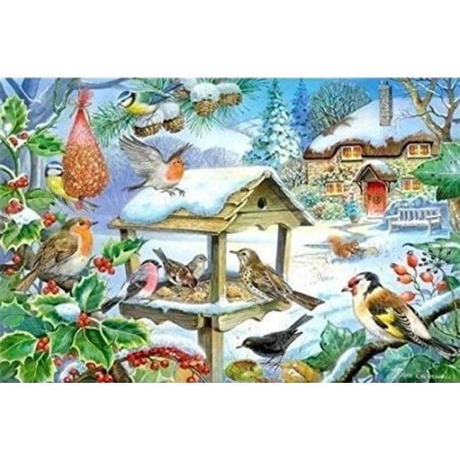 The House of Puzzles Casse-tête "Nourrir les oiseaux" 250 pièces XL