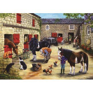 The House of Puzzles Farrier's Visit Puzzle 500 Pieces