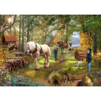 The House of Puzzles Puzzle Horse Power 500 piezas