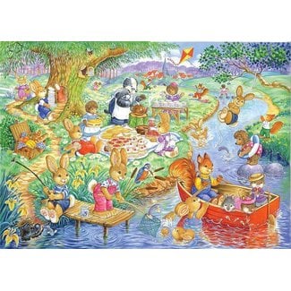 The House of Puzzles Picnic Time Puzzle 80 Pieces