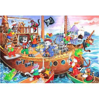 The House of Puzzles Piraten Ahoi Puzzle 80 Teile