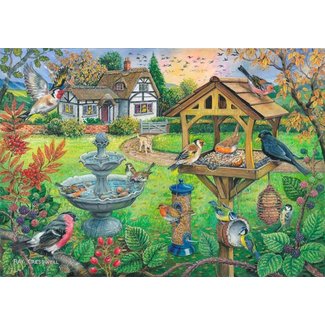 The House of Puzzles Bird Table Puzzle 500 XL pieces