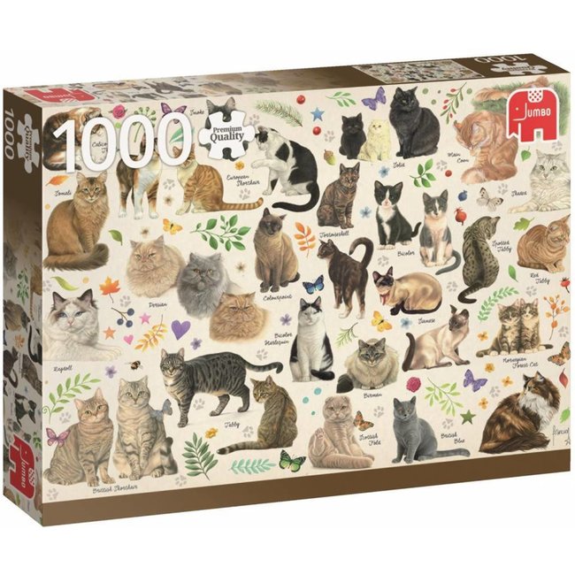 Chats Poster Puzzle 1000 pièces Chats de Francien