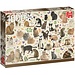 Jumbo Cats Poster Puzzle 1000 Pieces Francien's Cats