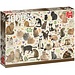 Jumbo Póster Gatos Puzzle 1000 Piezas Francien's Cats