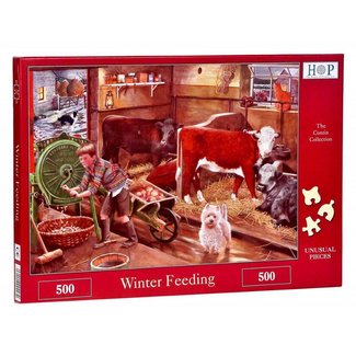 The House of Puzzles Puzzle sur l'alimentation en hiver 500 pièces