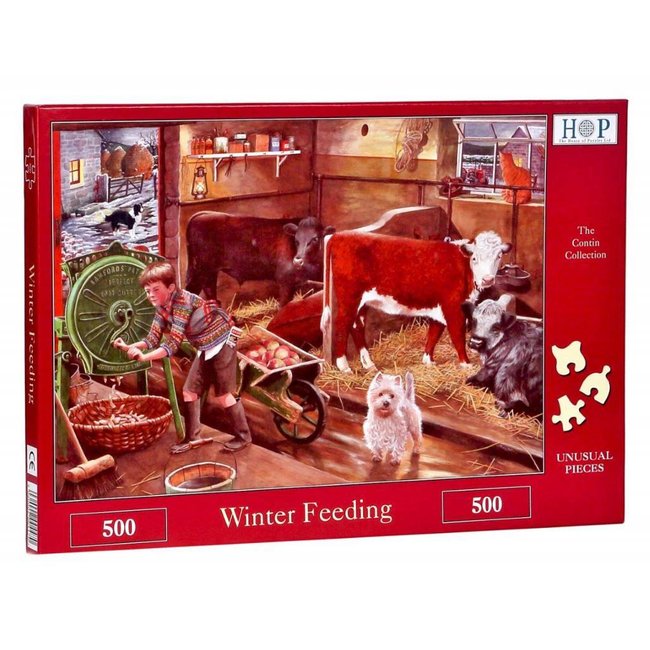 Puzzle Alimentación de invierno 500 piezas