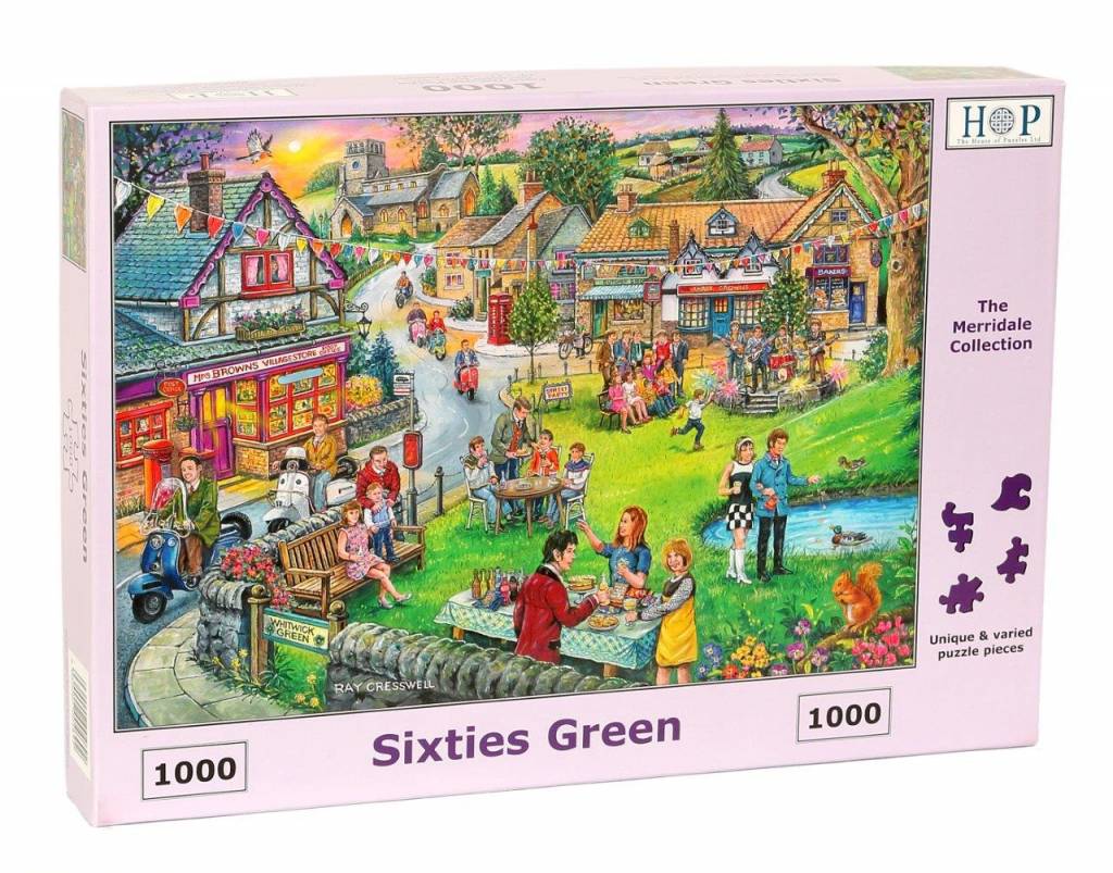 Sixties Green Puzzel 1000 stukjes