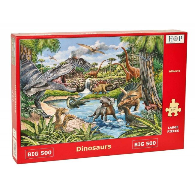 The House of Puzzles Dinosaurs Puzzel 500 XL stukjes