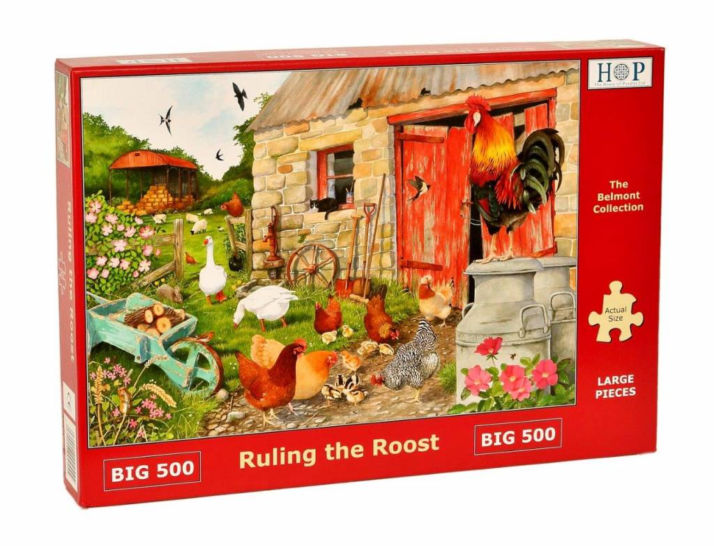 Gobernando El Gallinero Puzzle 500 Piezas Xl Casa De Puzzles The House Of Puzzles