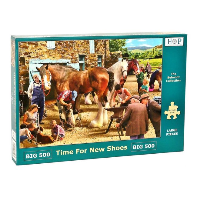 The House of Puzzles Hora del nuevo Puzzle de Zapatos 500 piezas XL