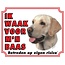 Stickerkoning Labrador Retriever Uhrenschild - Blond