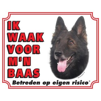 Stickerkoning Groenendael Panneau de montre - Je veille sur mon patron