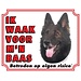 Stickerkoning Cartello "Groenendael Watch" - Sto attento al mio capo