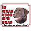 Stickerkoning Labrador Retriever Watch Sign - Brown