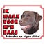 Stickerkoning Segnavento Labrador Retriever - Marrone