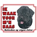 Stickerkoning Bouvier Watch sign - Vigilo a mi jefe