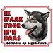 Stickerkoning Alaskan Malamute Watch Sign - Ich passe auf meinen