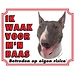 Stickerkoning Bull Terrier Wake board - Je regarde mon patron