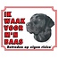 Stickerkoning Labrador Retriever Waakbord - Zwart