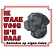 Stickerkoning Labrador Retriever Waakbord - Zwart