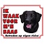 Stickerkoning Flatcoated Retriever Watch Sign - Vigilo a mi