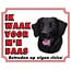 Stickerkoning Signe de surveillance du Flatcoated Retriever - Je veille sur mon