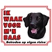 Stickerkoning Flatcoated Retriever Watch Sign - Ich halte Ausschau nach meinem