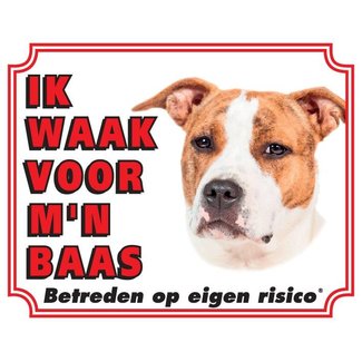 Stickerkoning American Staffordshire Terrier Reloj Signo