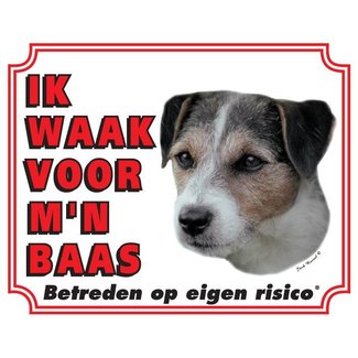 Stickerkoning Jack Russell Terrier Plaque de garde - Poil lisse