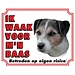 Stickerkoning Jack Russell Terrier Plaque de garde - Poil lisse