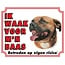 Stickerkoning Segno di guardia dello Staffordshire Bull Terrier - Sto attento a