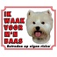 Stickerkoning West Highland White Terrier Segno di guardia