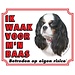 Stickerkoning Cavalier King Charles Spaniel Reloj Signo - Tricolor