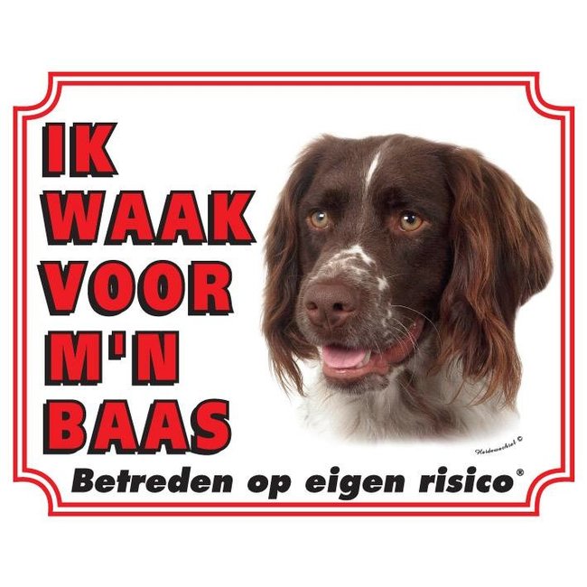 Heidewachtel Waakbord - Ik waak voor mijn baas