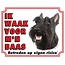 Stickerkoning Scottish Terrier Watch Sign - Vigilo a mi jefe