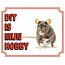 Stickerkoning Panneau Rat Watch - C'est mon hobby