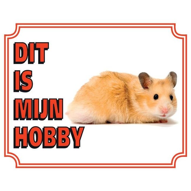 Panneau de montre pour hamster doré - C'est mon hobby