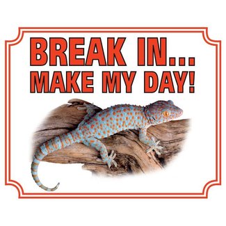 Stickerkoning Gecko Watch Zeichen - Break in make my day