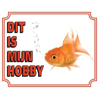 Stickerkoning Goldfish Watch Sign - Das ist mein Hobby