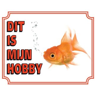 Stickerkoning Goldfish Watch Sign - Esta es mi afición