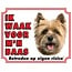 Stickerkoning Signe de montre Cairn Terrier - Je veille sur mon patron Blonde