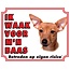 Stickerkoning Segno di guardia per pinscher in miniatura - I Watch for Brown