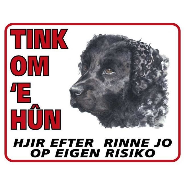 Wetterhoun Waakbord - Tink om u Hun