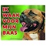 Stickerkoning Staffordshire Bull Terrier Watch Sign - Ich bin auf der Hut vor