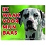 Stickerkoning Dalmatian Watch Sign - I am watching out for my boss